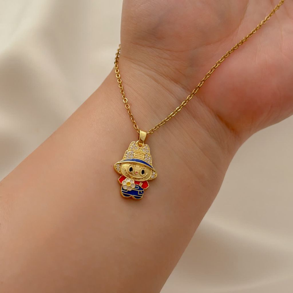 گردنبند استیل  لبوبو کد 2971 - خرید آنلاین از گالری آداس